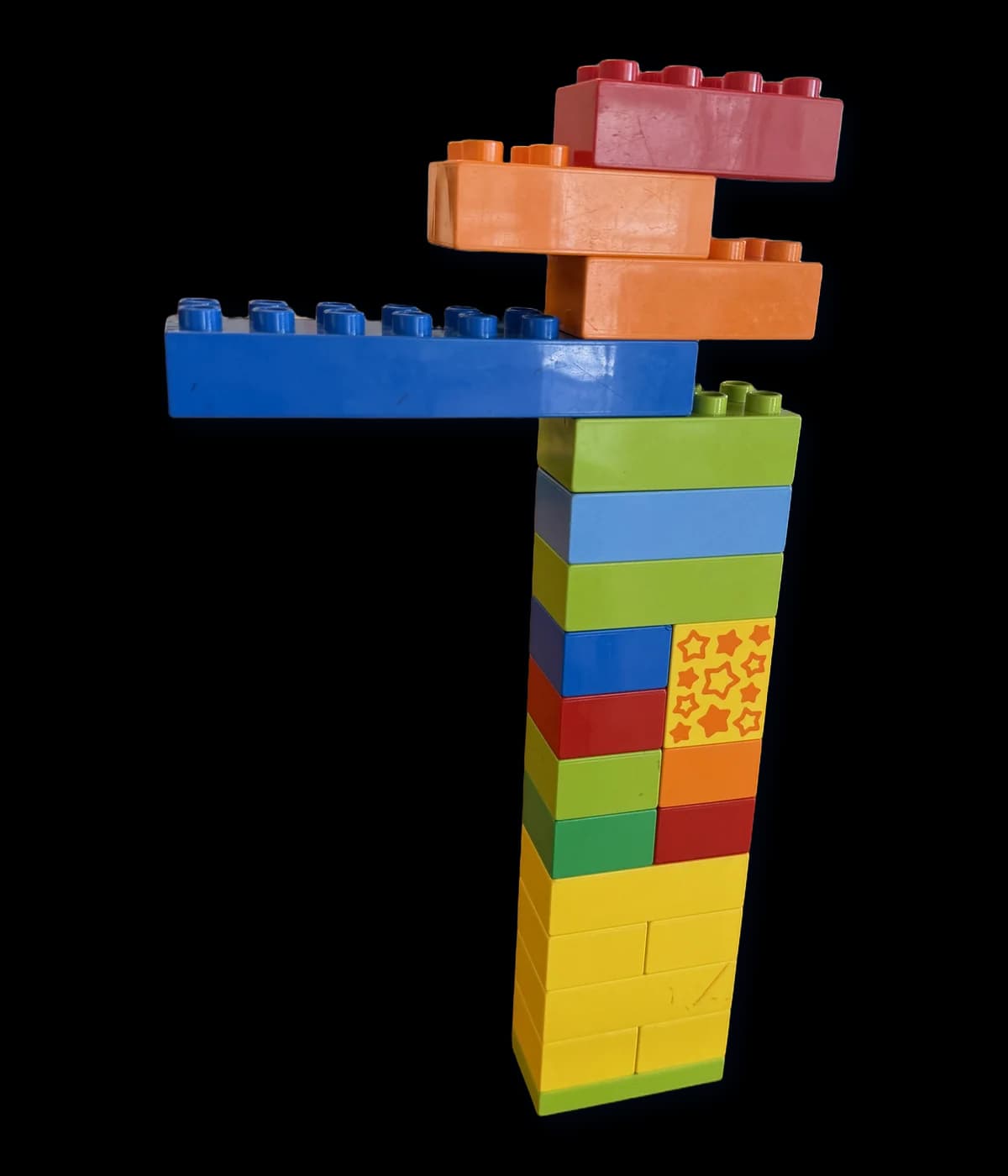 Crazy Lego Tower, built with LEGO DUPLO bricks