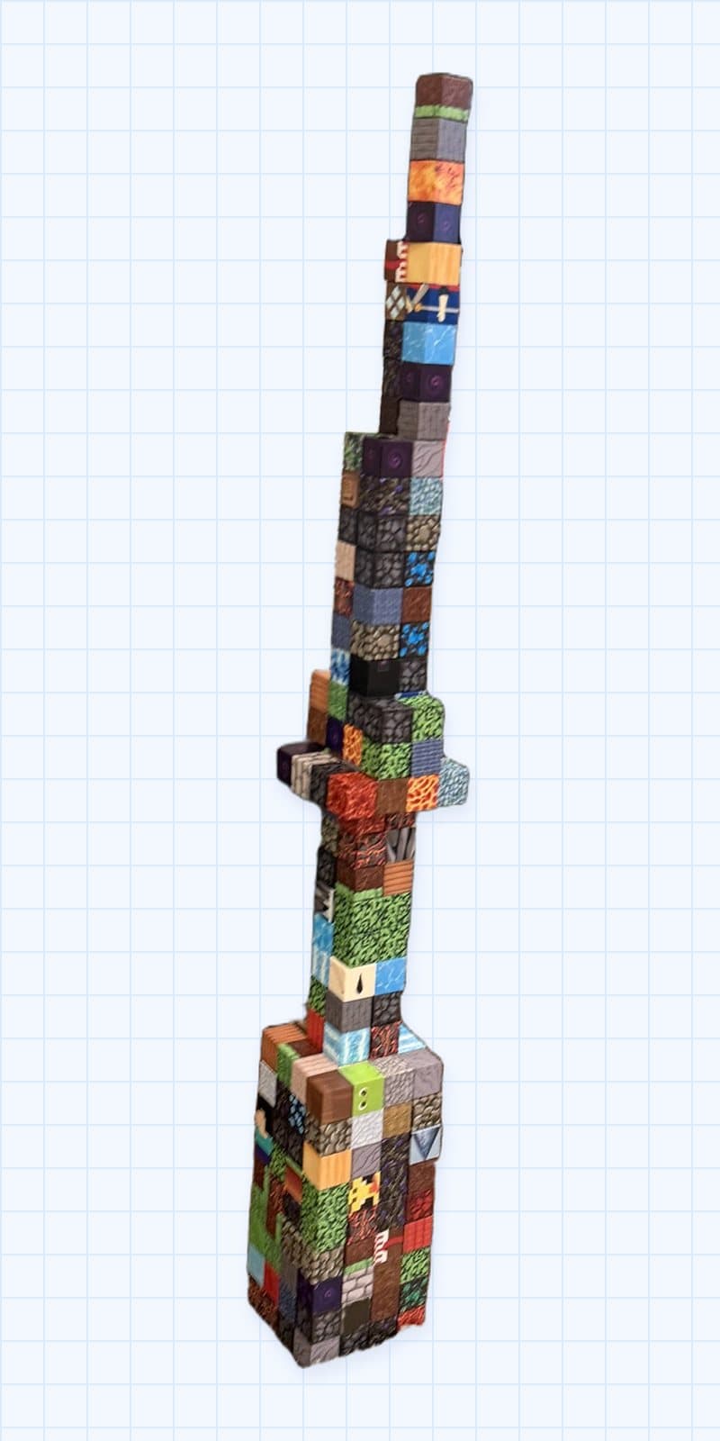 The Dragon Tower, built with magnetic blocks