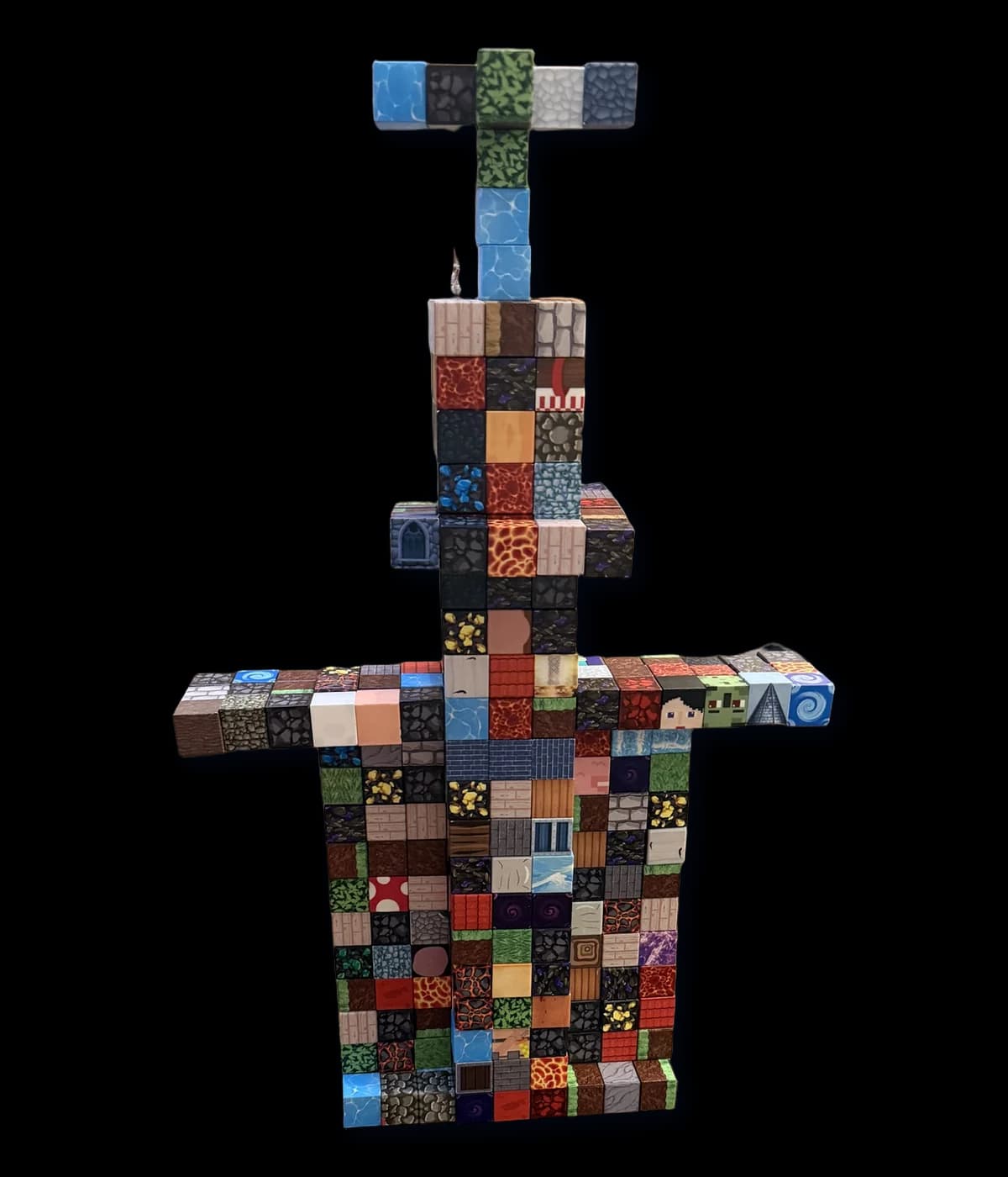 The Flying Ant Tower, built with magnetic blocks