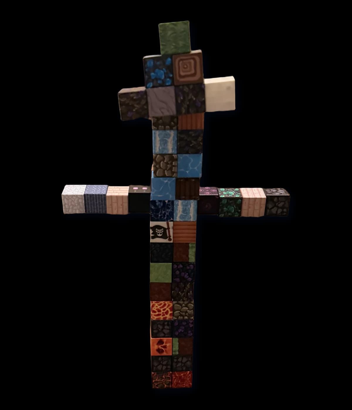 The Monster, built with magnetic blocks